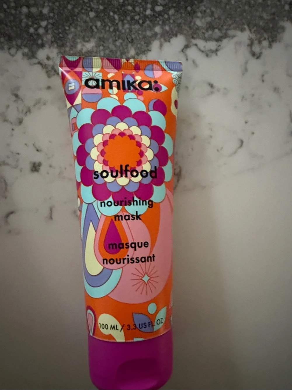 amika Soulfood Nourishing Mask - Pink, Orange & Purple Tube